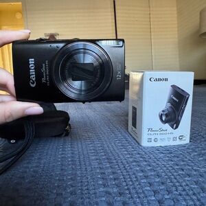 Canon PowerShot ELPH 360 HS Digital Camera (Black)